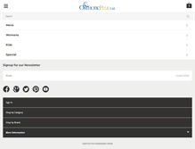 Tablet Screenshot of orthoticplus-store.com